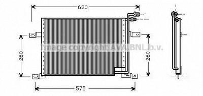 AVA QUALITY COOLING je5010 -  Конденсатор, кондиционер